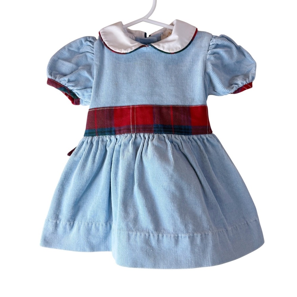 The Beaufort Bonnet Company Cindy Lou Corduroy Sash Dress 6/12M Holiday Easter